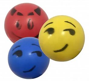 PELOTA GOMA MOTIVOS VARIOS V/COLORES