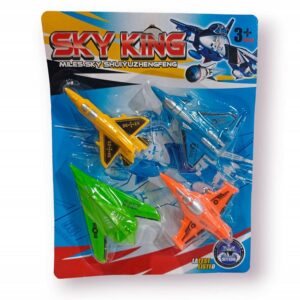 AVION X 4 UNIDADES EN BLISTER 10CM