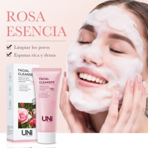 LIMPIADOR FACIAL HIDRATANTE DE ROSA CON ACIDO HIALURONICO 100G · Cód. 27420