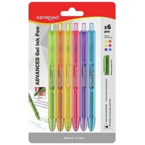BOLIGRAFO KEYROAD GEL X 6 0.7MM