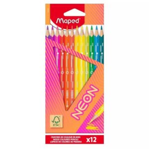 LAPIZ COLORES X12 LARGO MAPED NEON