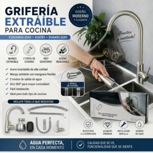 GRIFERIA COCINA EXTRAIBLE 360 HAPPY OFWATER