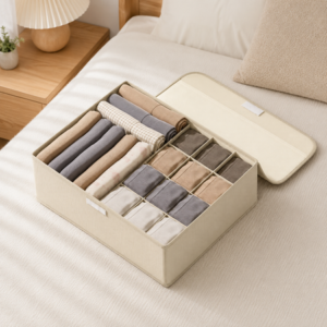 Organizador de tela Oxford color beige 13 comparti