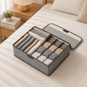Organizador de tela Oxford color gris 13 compartim