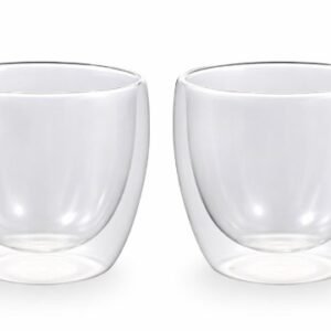 VASO X2 SET VIDRIO DOBLE PARED 150ML