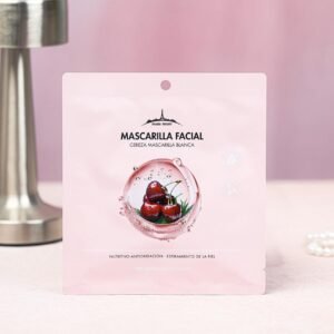 MASCARILLA FACIAL FIBRA VEGETAL CEREZA · Cód. 61105