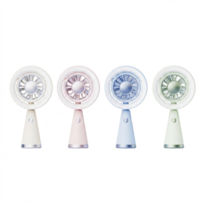 VENTILADOR PORTÁTIL CON ARO DE LUZ
