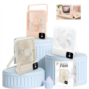 VENTILADOR DE MESA PLEGABLE CON DISPLAY DIGITAL