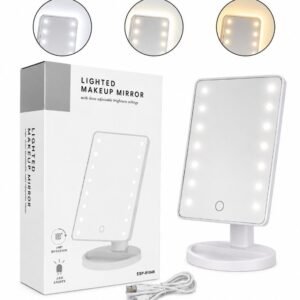 ESPEJO C 16 LEDS USB Y PILA TOUCH 3 COLORS