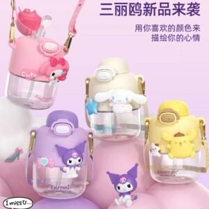 BOTELLA DE AGUA SANRIO 550ML COD.30071-1 azul y amarillo