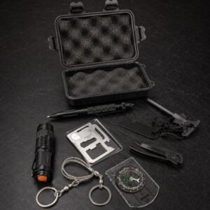 Kit de Supervivencia y Emergencia Multifunción con Estuche