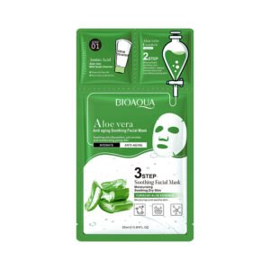 MASCARILLA DE ALOE VERA DE 3 PASOS 0.8ML+0.8G+25G · Cód. 18236