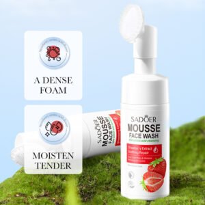MOUSSE LIMPIADORA FACIAL CON FRUTILLA Y AMINOACIDOS 120ML · Cód. 705298