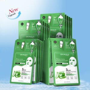 MASCARILLA FACIAL 3 PASOS CON ALOE VERA 0.8ML+0.8G+25G · Cód. 718236