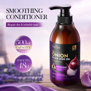 ACONDICIONADOR SUAVIZANTE CON CEBOLLA Y ACEITE DE SEMILLA NEGRA 500ML · Cód. 750762