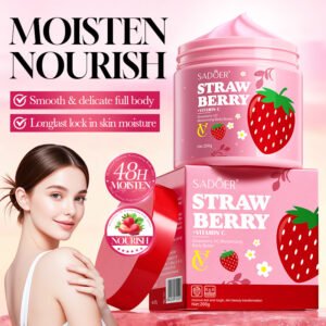 MANTECA CORPORAL HIDRATANTE CON VITAMINA C Y FRUTILLA 200G · Cód. 715501