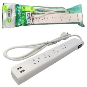 ALARGUE ZAPATILLA ORYX 5 BOCAS + 2USB