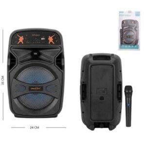 PARLANTE 6.5" BLUETOOT C/ MICROFONO USB GTS-2412 35CM ALTO