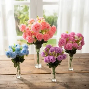 Ramo Hortensia Artif Viene 10 Florcitas 31cm Alto