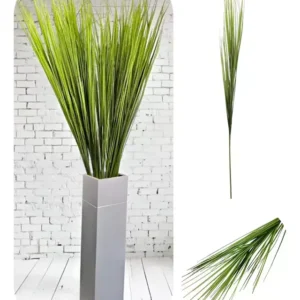 Pack X 10 Vara Pasto Artificial Deco Verde 110cm Alto