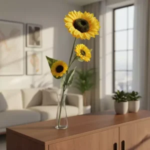 Vara Girasol Artificial Viene 1 grande y 2 Mediano Flores