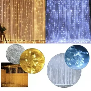 Cortina Led 2x2mts Con Conexión Múltiple 168luces CALIDA/FRIA