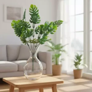 Ramo Hoja Monstera Artificial Plástico x 25 hojas