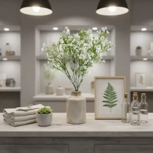 Ramo Flor Gipsofila Artificial Deco Evento Boda 35cm