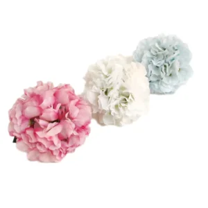Topiario Flor De Hortensia Tela 15 Cm Varios Colores