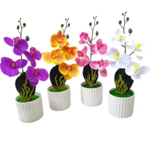 PLANTA ORQUIDEA ARTIF C/MACETA 32 CM