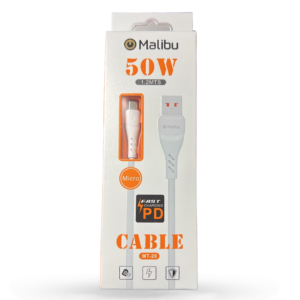 Mt-20 cable 50w usb a micro 1.2mt malibu 11463