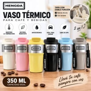 VASO TERMICO CAFETERO HENGDA 350ML