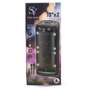 Sv-09200 parlantes torre2x10 bluetooth 2micro inal 12830