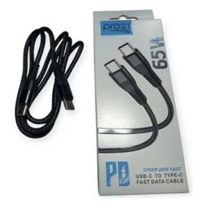 Cable pro21 65w c a c mallado 1mt 12839