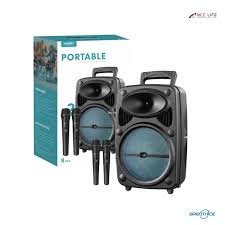 Gts-2385 parlante bluetooth 8" c2/microfono inalam 13081