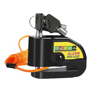 Candado traba disco con alarma anchi 6mm 110 13338