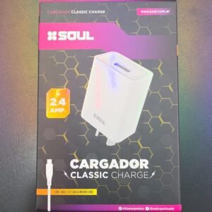 Cvq-cusbt cargador soul 2.4a usb a c 1mt 13364