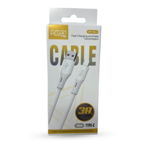 Vp-04j cable pro21 goma 3a usb a c 1mt 13406