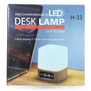 H-33 lampara velador recargable 3 colores 13421