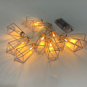 GUIRNALDA DE METAL LUCES LED CON DISEÑO DE DIAMANTE X10 2007505086056