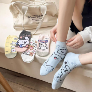 MEDIAS SOQUETES CUTE PERRITOS - X 10 UNI