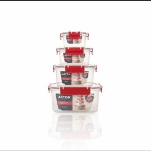 Set x4 antiadherente apilable cuadrado aston