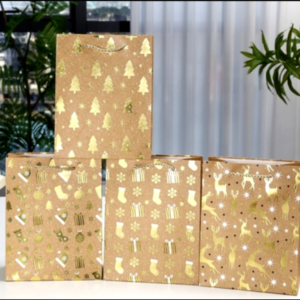 BOLSA DE REGALO NAVIDAD GRANDE -  X 12 UNI
