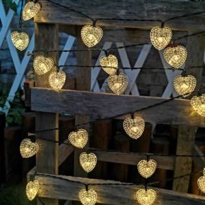 GUIRNALDA CON 30 LUZ DE CORAZONES 5M CÁLIDO
