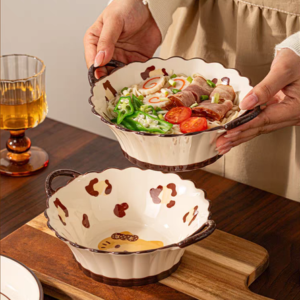 BOWL CERAMICA CON 2 ASAS 7.5" GATO