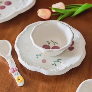 PLATO CERAMICA 6" CEREZAS