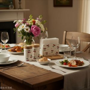 SET DE MESA CERAMICA 3 PCS CEREZAS