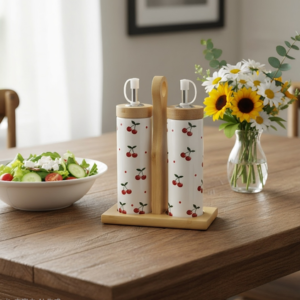 SET DE MESA CERAMICA 2 PCS CEREZAS