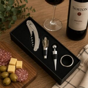 Set de vino x4 rectangular