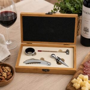 Set de vino x4 bamboo